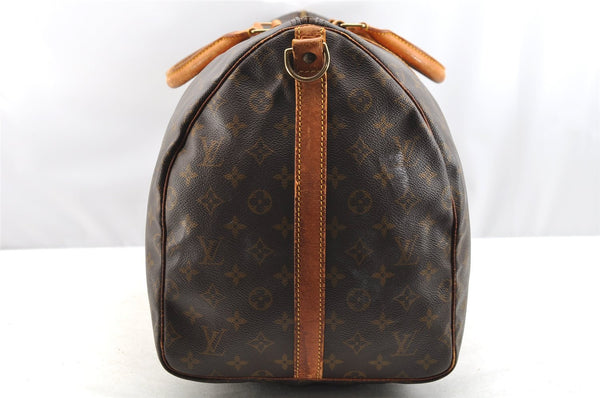 Authentic Louis Vuitton Monogram Keepall Bandouliere 55 M41414 Boston Bag 3845I
