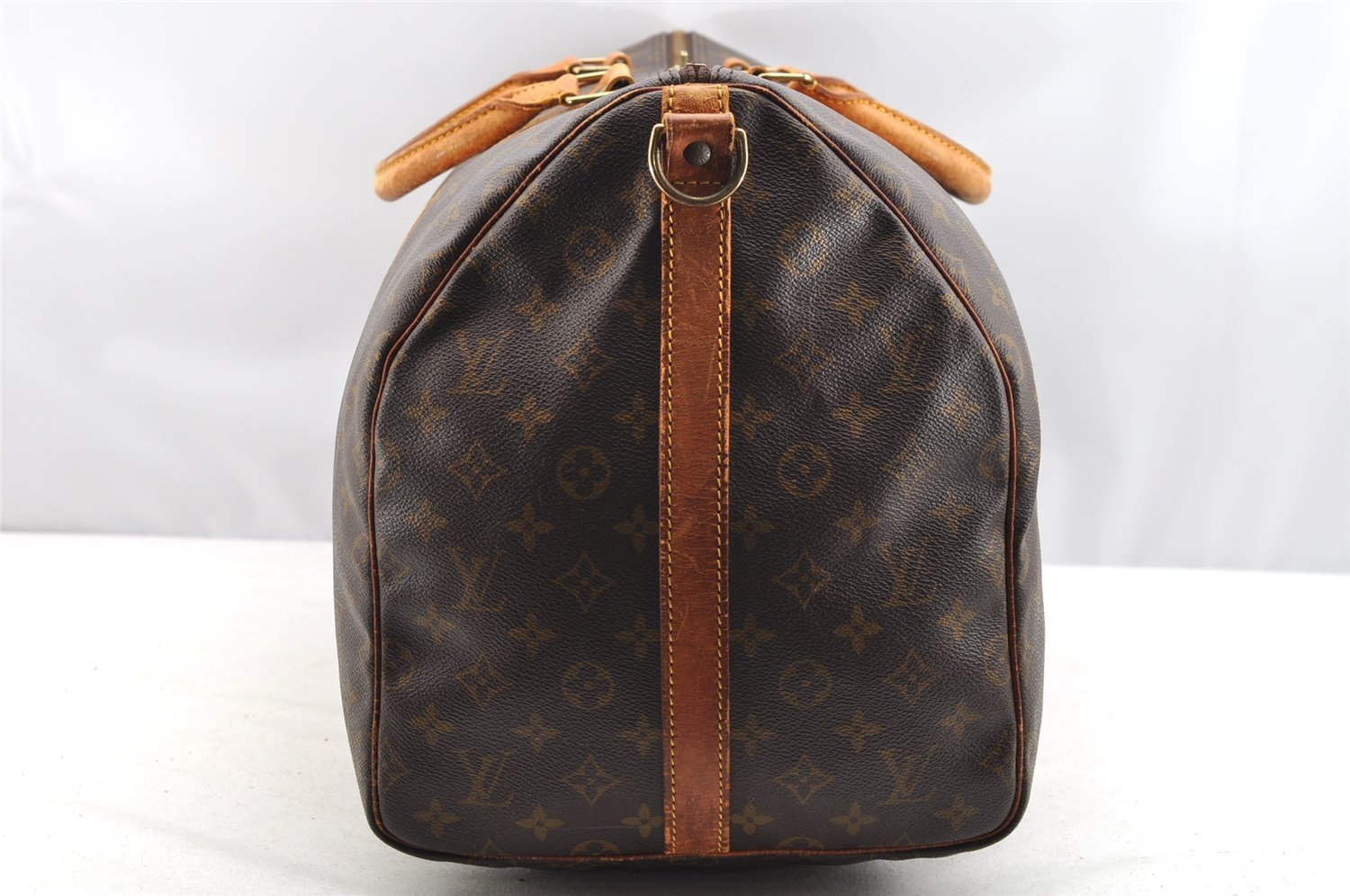 Authentic Louis Vuitton Monogram Keepall Bandouliere 55 M41414 Boston Bag 3845I