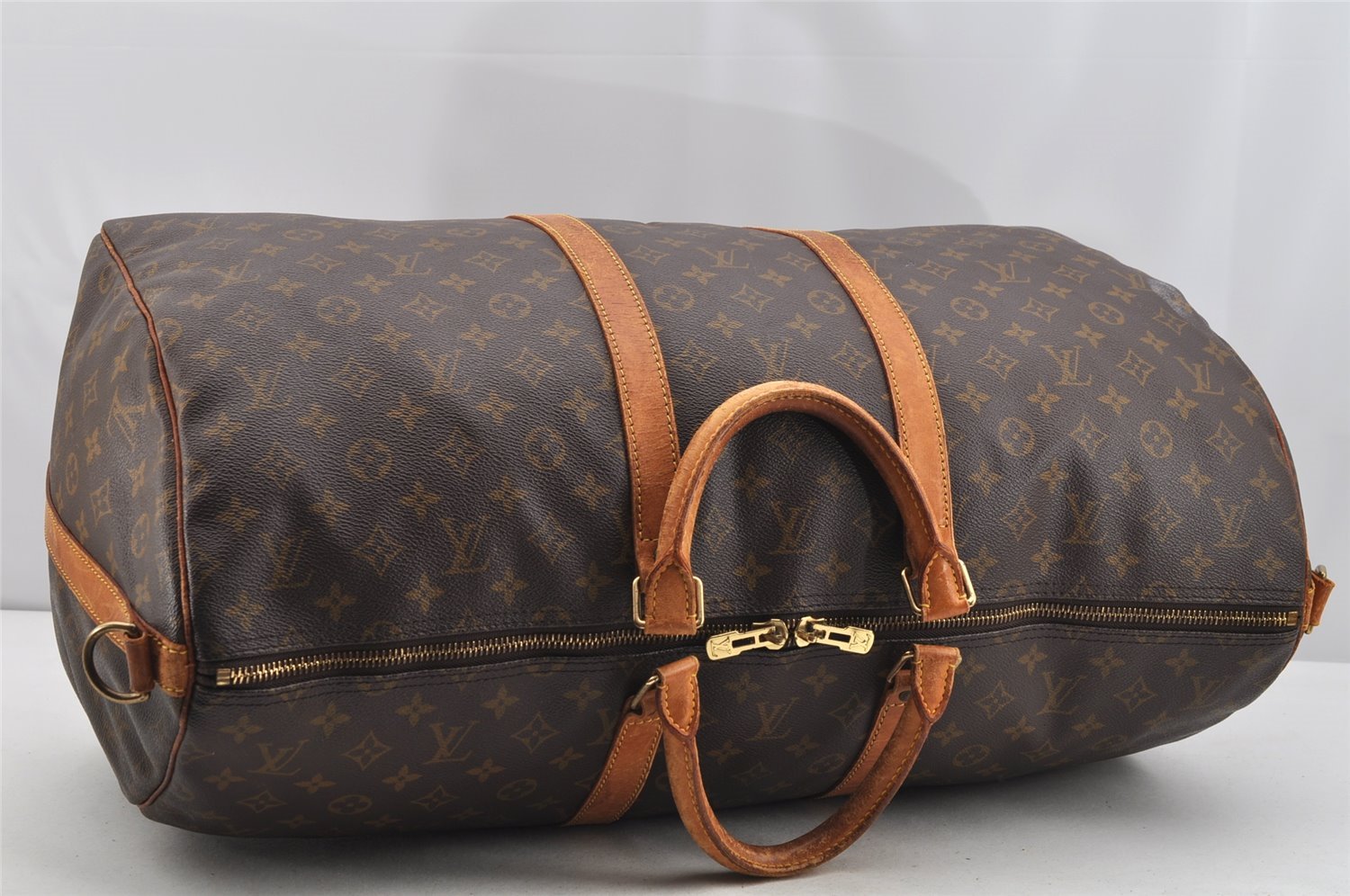 Authentic Louis Vuitton Monogram Keepall Bandouliere 55 M41414 Boston Bag 3845I