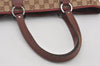 Authentic GUCCI Vintage Shoulder Tote Bag GG Canvas Leather 113017 Brown 3846I