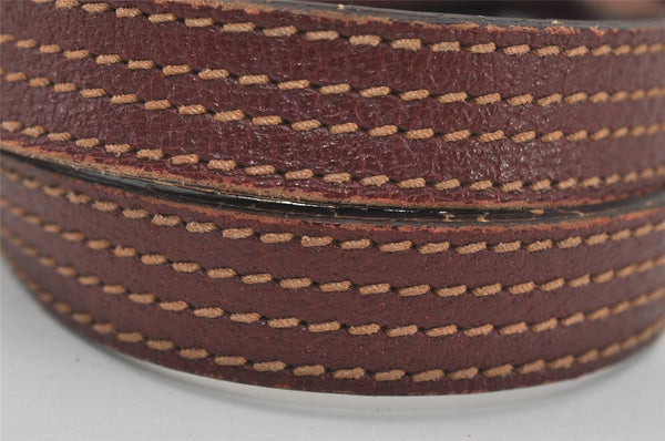 Authentic GUCCI Vintage Shoulder Tote Bag GG Canvas Leather 113017 Brown 3846I