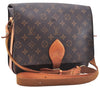 Authentic Louis Vuitton Monogram Cartouchiere GM M51252 Shoulder Cross Bag 3848E