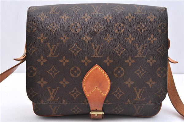 Authentic Louis Vuitton Monogram Cartouchiere GM M51252 Shoulder Cross Bag 3848E