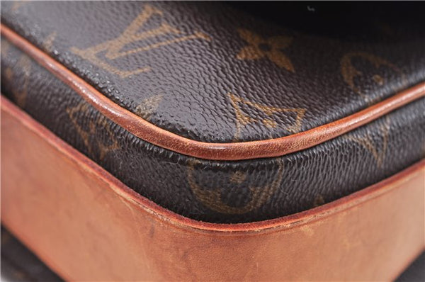 Authentic Louis Vuitton Monogram Cartouchiere GM M51252 Shoulder Cross Bag 3848E