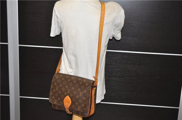 Authentic Louis Vuitton Monogram Cartouchiere GM M51252 Shoulder Cross Bag 3848E