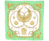 Authentic HERMES Carre 90 Scarf "LES CAVALIERS D'OR" Silk Green 3848I