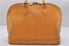 Authentic Louis Vuitton Epi Alma PM Hand Bag Yellow M52149 LV 3850D