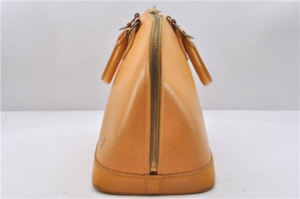 Authentic Louis Vuitton Epi Alma PM Hand Bag Yellow M52149 LV 3850D
