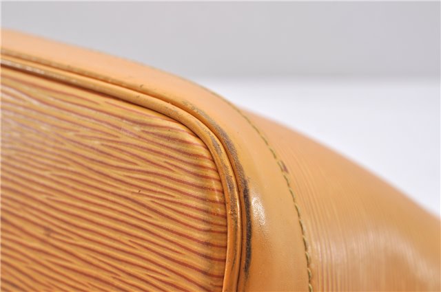 Authentic Louis Vuitton Epi Alma PM Hand Bag Yellow M52149 LV 3850D