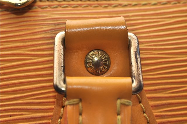 Authentic Louis Vuitton Epi Alma PM Hand Bag Yellow M52149 LV 3850D
