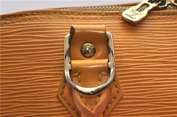 Authentic Louis Vuitton Epi Alma PM Hand Bag Yellow M52149 LV 3850D