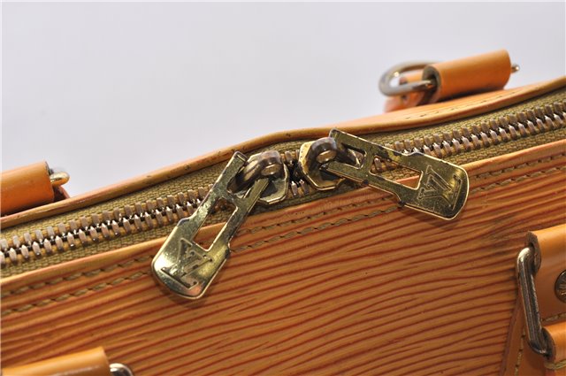 Authentic Louis Vuitton Epi Alma PM Hand Bag Yellow M52149 LV 3850D