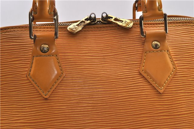 Authentic Louis Vuitton Epi Alma PM Hand Bag Yellow M52149 LV 3850D