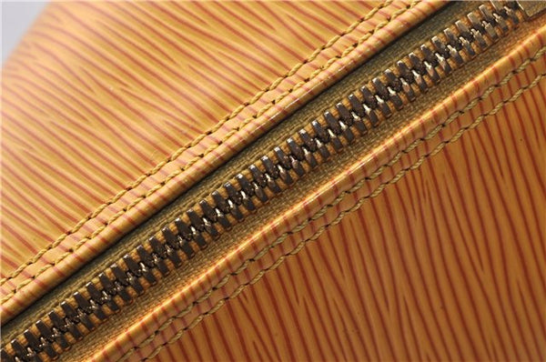 Authentic Louis Vuitton Epi Alma PM Hand Bag Yellow M52149 LV 3850D