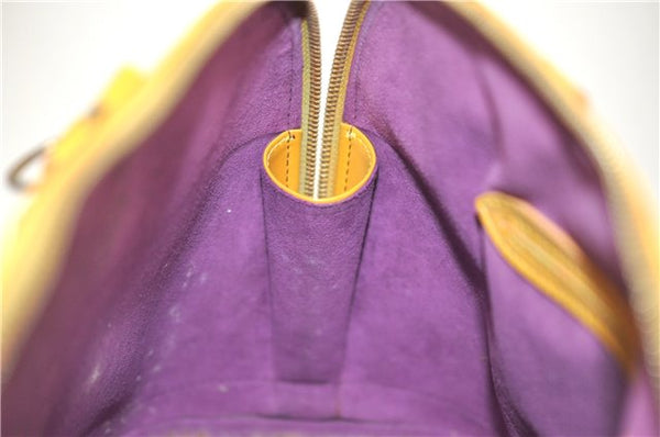 Authentic Louis Vuitton Epi Alma PM Hand Bag Yellow M52149 LV 3850D