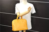 Authentic Louis Vuitton Epi Alma PM Hand Bag Yellow M52149 LV 3850D