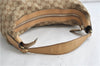 Auth GUCCI Web Sherry Line Horsebit Shoulder Tote GG Canvas Leather Brown 3853D