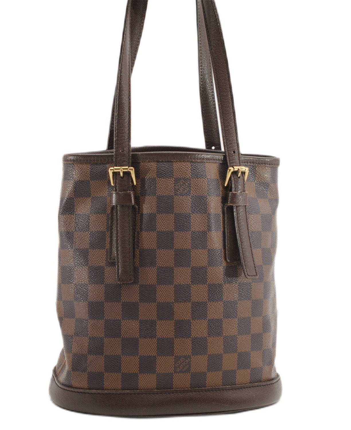 Authentic Louis Vuitton Damier Marais Bucket Shoulder Tote Bag N42240 LV 3853F