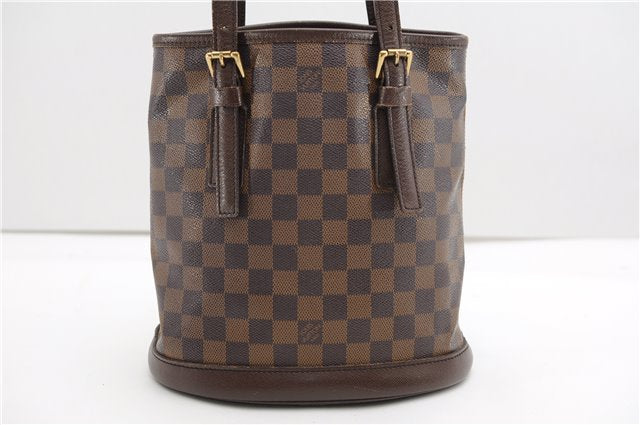 Authentic Louis Vuitton Damier Marais Bucket Shoulder Tote Bag N42240 LV 3853F