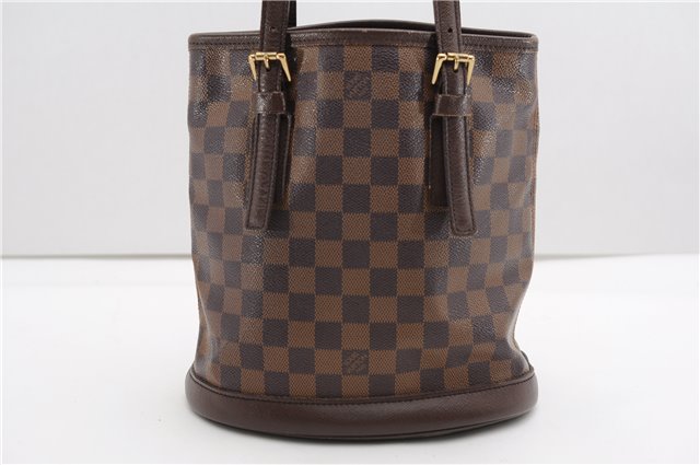 Authentic Louis Vuitton Damier Marais Bucket Shoulder Tote Bag N42240 LV 3853F