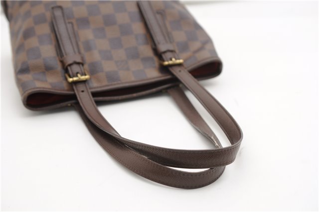 Authentic Louis Vuitton Damier Marais Bucket Shoulder Tote Bag N42240 LV 3853F