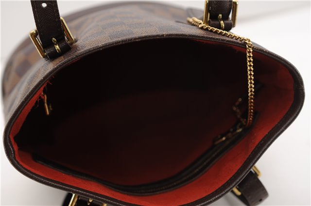 Authentic Louis Vuitton Damier Marais Bucket Shoulder Tote Bag N42240 LV 3853F