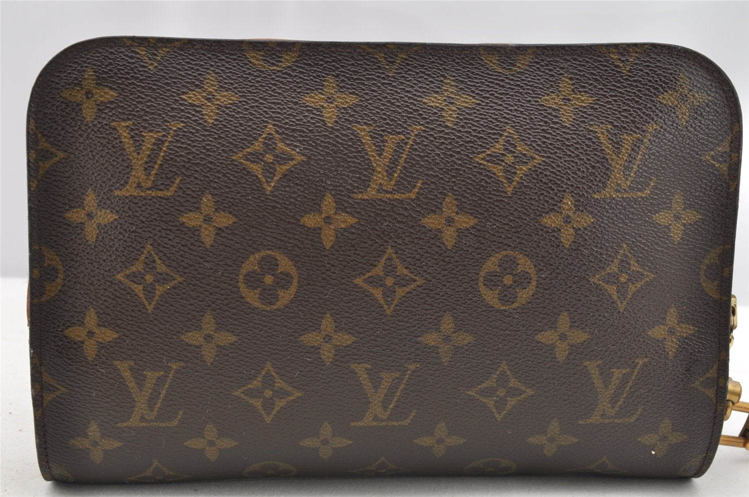 Authentic Louis Vuitton Monogram Orsay Clutch Hand Bag Purse M51790 LV 3855I