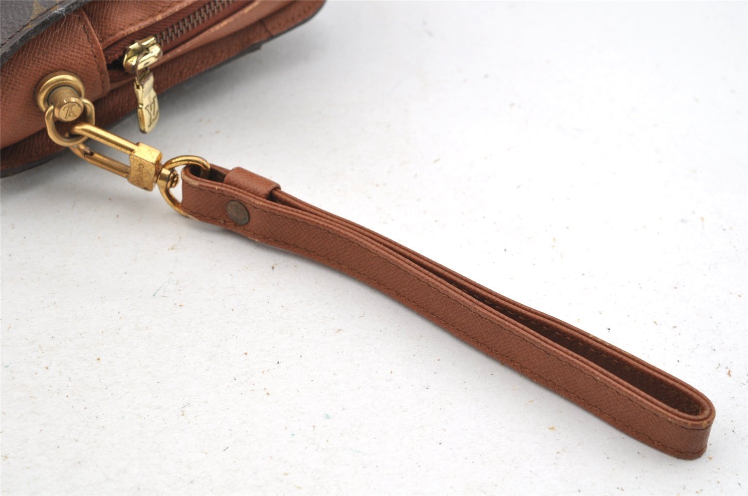 Authentic Louis Vuitton Monogram Orsay Clutch Hand Bag Purse M51790 LV 3855I