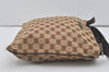 Authentic GUCCI Shoulder Cross Body Bag GG Canvas Leather 132907 Brown 3856I
