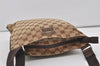 Authentic GUCCI Shoulder Cross Body Bag GG Canvas Leather 132907 Brown 3856I