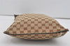Authentic GUCCI Shoulder Cross Body Bag GG Canvas Leather 132907 Brown 3856I