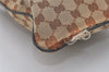 Authentic GUCCI Shoulder Cross Body Bag GG Canvas Leather 132907 Brown 3856I