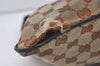 Authentic GUCCI Shoulder Cross Body Bag GG Canvas Leather 132907 Brown 3856I