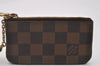 Authentic Louis Vuitton Damier Pochette Cles Coin Purse Case N62658 LV 3858I