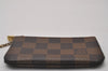 Authentic Louis Vuitton Damier Pochette Cles Coin Purse Case N62658 LV 3858I