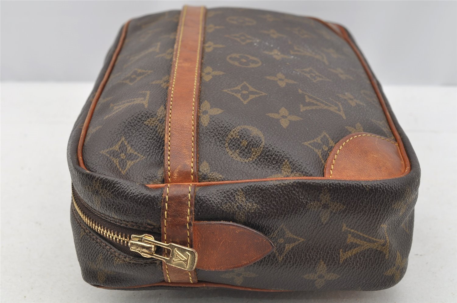 Authentic Louis Vuitton Monogram Compiegne 28 Clutch Hand Bag M51845 LV 3859I