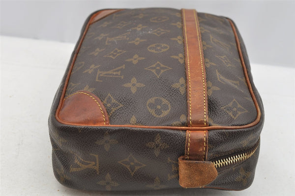 Authentic Louis Vuitton Monogram Compiegne 28 Clutch Hand Bag M51845 LV 3859I