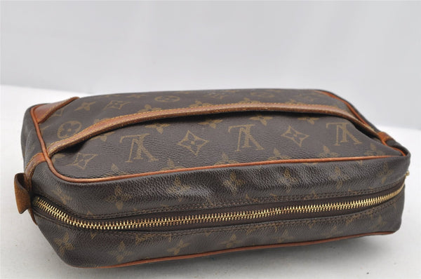 Authentic Louis Vuitton Monogram Compiegne 28 Clutch Hand Bag M51845 LV 3859I