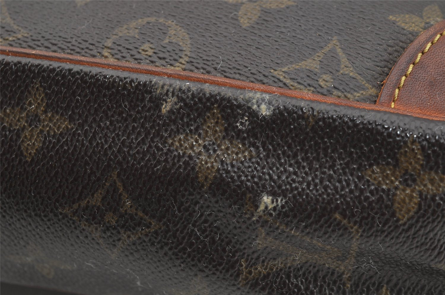 Authentic Louis Vuitton Monogram Compiegne 28 Clutch Hand Bag M51845 LV 3859I