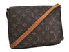 Authentic Louis Vuitton Monogram Musette Tango Shoulder Bag M51257 LV 3861I