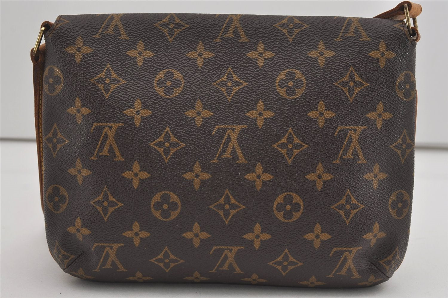 Authentic Louis Vuitton Monogram Musette Tango Shoulder Bag M51257 LV 3861I