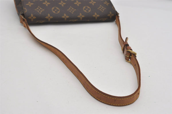 Authentic Louis Vuitton Monogram Musette Tango Shoulder Bag M51257 LV 3861I