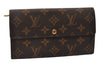 Auth Louis Vuitton Monogram Pochette Porte Monnaie Credit Wallet M61725 LV 3863I