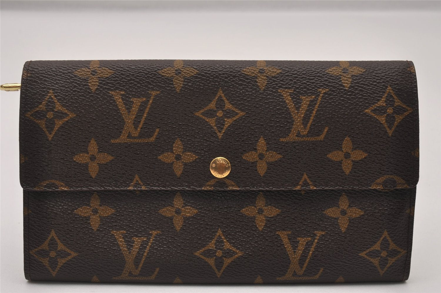 Auth Louis Vuitton Monogram Pochette Porte Monnaie Credit Wallet M61725 LV 3863I