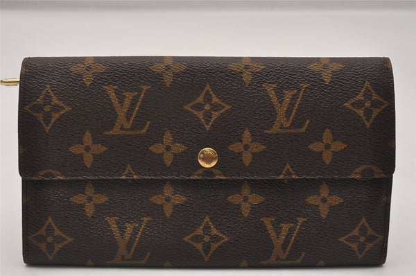 Auth Louis Vuitton Monogram Pochette Porte Monnaie Credit Wallet M61725 LV 3863I