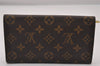 Auth Louis Vuitton Monogram Pochette Porte Monnaie Credit Wallet M61725 LV 3863I