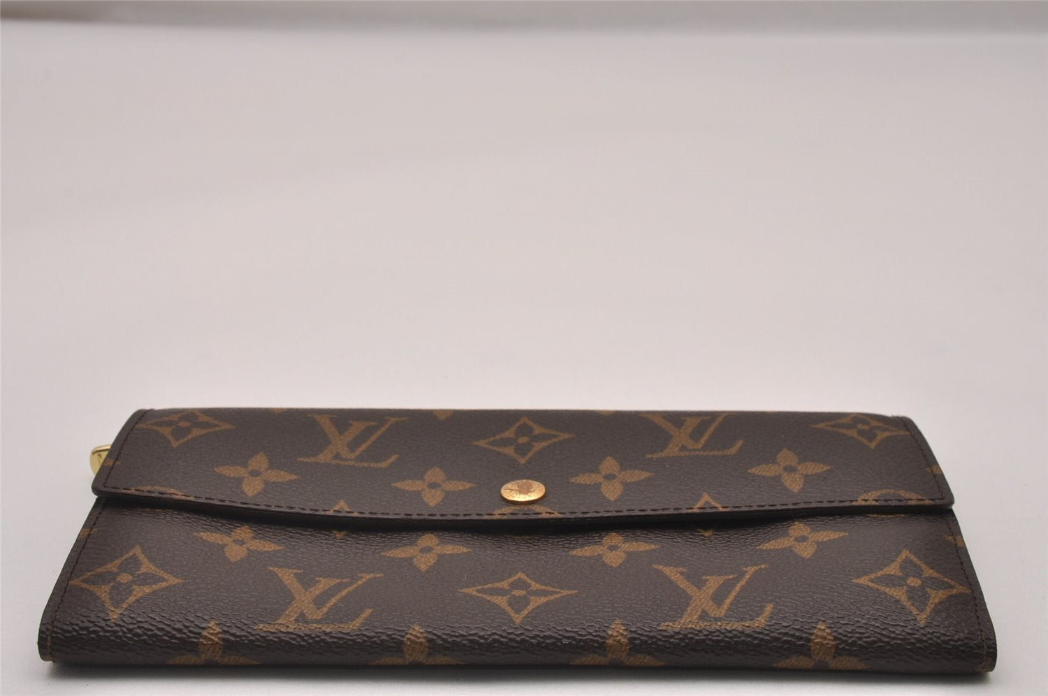 Auth Louis Vuitton Monogram Pochette Porte Monnaie Credit Wallet M61725 LV 3863I