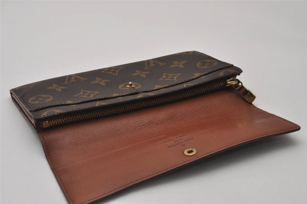 Auth Louis Vuitton Monogram Pochette Porte Monnaie Credit Wallet M61725 LV 3863I