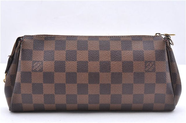 Authentic Louis Vuitton Damier Eva Accessories Pouch Hand Bag N55213 LV 3864E