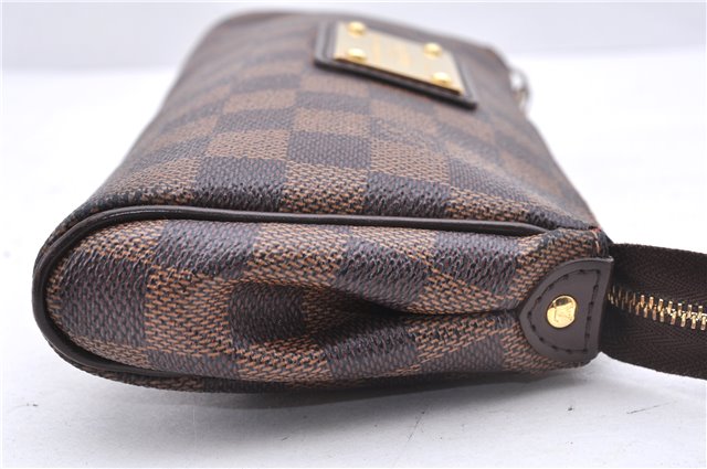 Authentic Louis Vuitton Damier Eva Accessories Pouch Hand Bag N55213 LV 3864E
